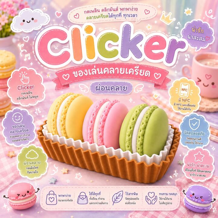 มาการอง · เหลือง–ชมพู–เขียว